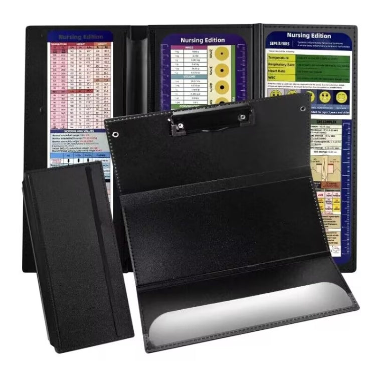 Letter Size Nurse Clip Board Triple Folding Pocket Size Nursing Clipboard