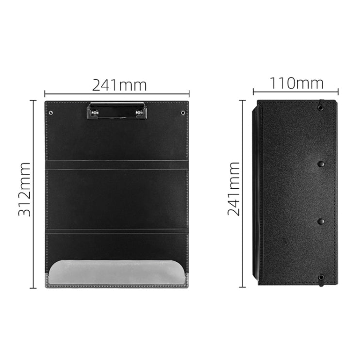 Letter Size Nurse Clip Board Triple Folding Pocket Size Nursing Clipboard