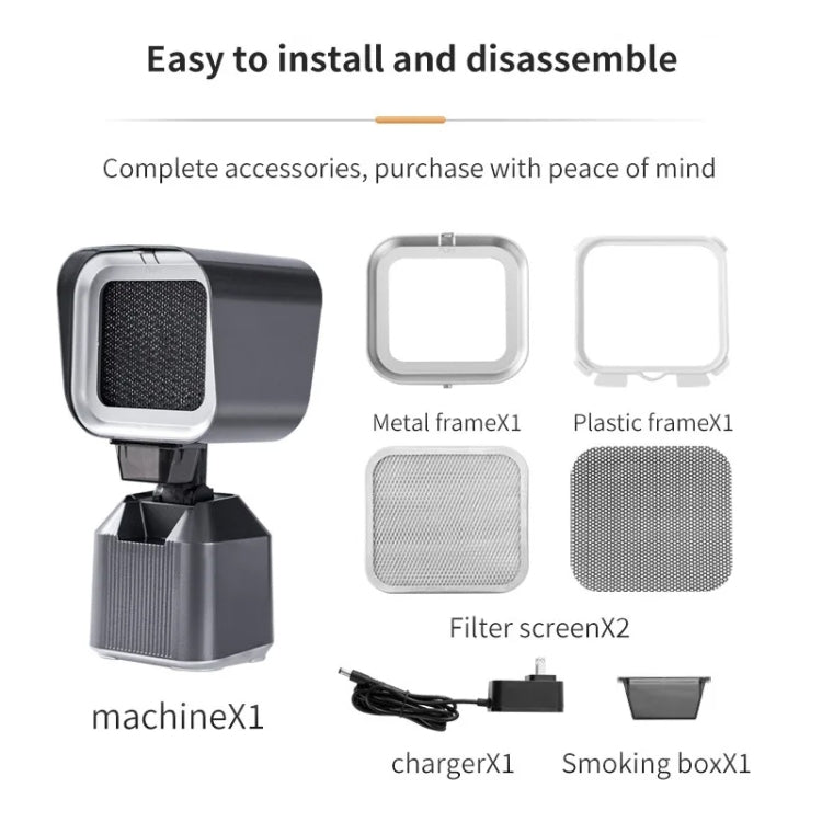 Desktop Range Hood Barbecue Small Movable Liftable Extractor Hood 2 Wind Speeds Adjust EU Plug