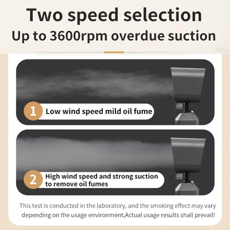 Desktop Range Hood Barbecue Small Movable Liftable Extractor Hood 2 Wind Speeds Adjust US Plug