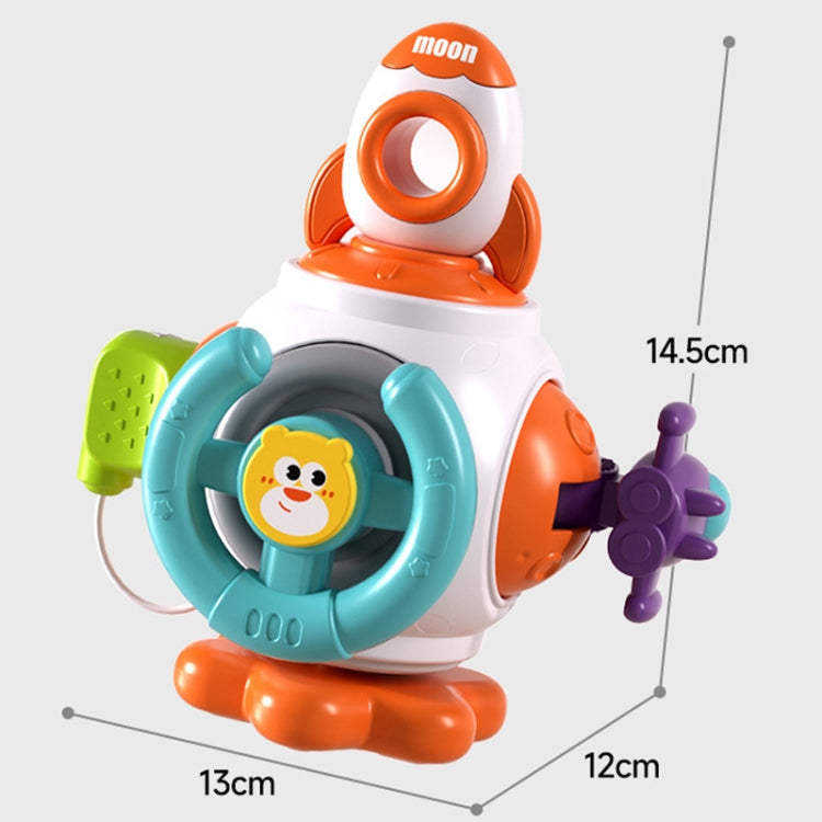 Baby Hand Grip Ball Early Learning Busy Ball Puzzle Sensory Spinning Toys, Style: Rocket