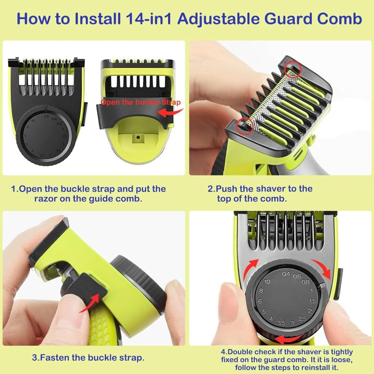 Partial Comb For Philips OneBlade QP2520 QP2530 QP2630 Electric Trimmer Shaver