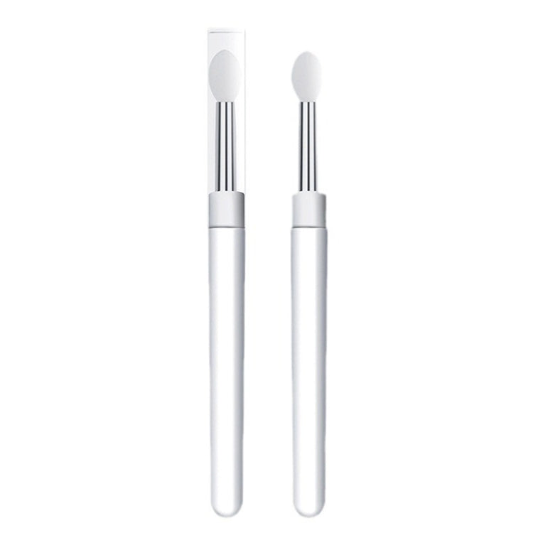 2pcs Nail Art Silicone Applicator Sticks Multi-Purpose Dabbing Powder Glitter Eyeshadow Brush Applying Manicure Tool