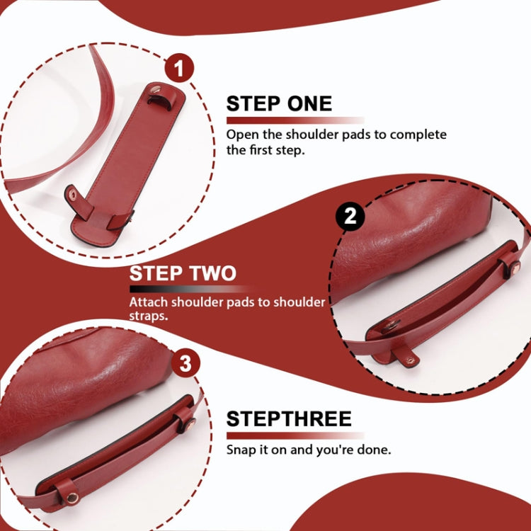 Simple Detachable Bag Anti Strangulation Leather Handle Accessory