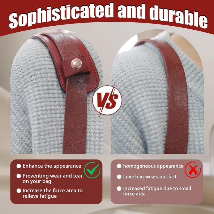 Simple Detachable Bag Anti Strangulation Leather Handle Accessory