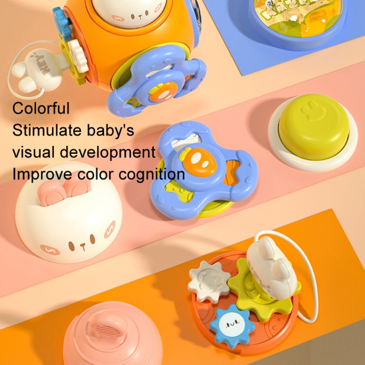 Infant Puzzle Busy Hand Grasping Ball Baby Grasping Sensory Training Early Learning Toys - Rabbit