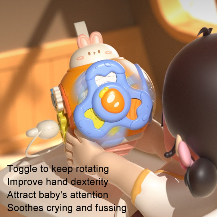 Infant Puzzle Busy Hand Grasping Ball Baby Grasping Sensory Training Early Learning Toys - Rabbit