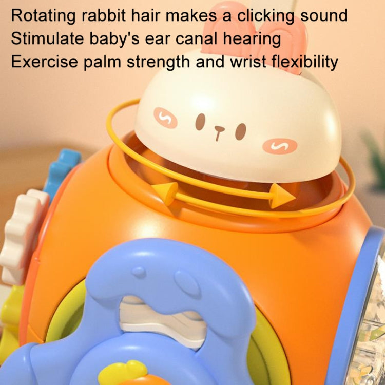 Infant Puzzle Busy Hand Grasping Ball Baby Grasping Sensory Training Early Learning Toys - Rabbit