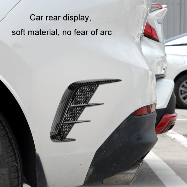 Universal Car Fender Soft Glue Decorative Car Stickers, Color: Bright Black