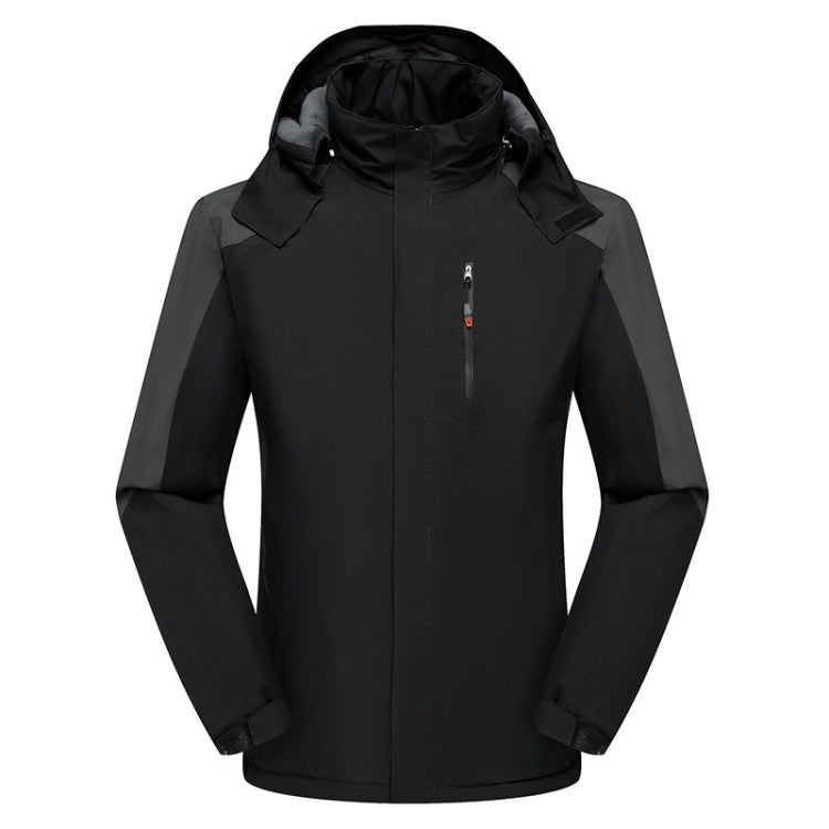 Men Winter Fleece Windproof Warm Jacket Outdoor Waterproof Breathable Mountaineering Clothing, Size: XXL