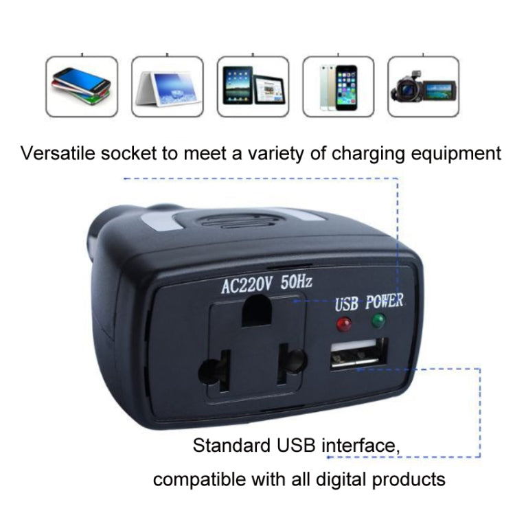 Meind 75W Mini Car Inverter Charger