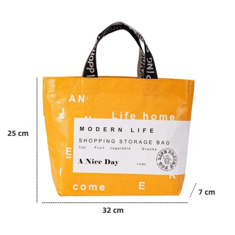 Eco-friendly Portable Large Capacity Shopping Bag Waterproof Folding Travel Bag, Color: Small Yellow