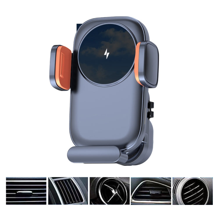 Car Wireless Charging Outlet Navigation Mobile Phone Holder - Single Hook Type