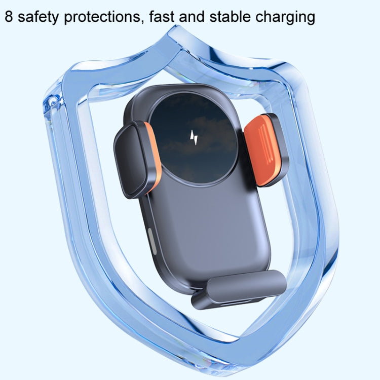 Car Wireless Charging Outlet Navigation Mobile Phone Holder - Single Hook Type