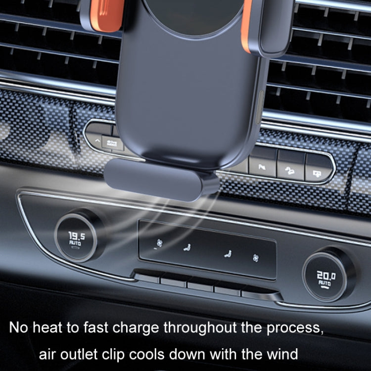 Car Wireless Charging Outlet Navigation Mobile Phone Holder - Single Hook Type