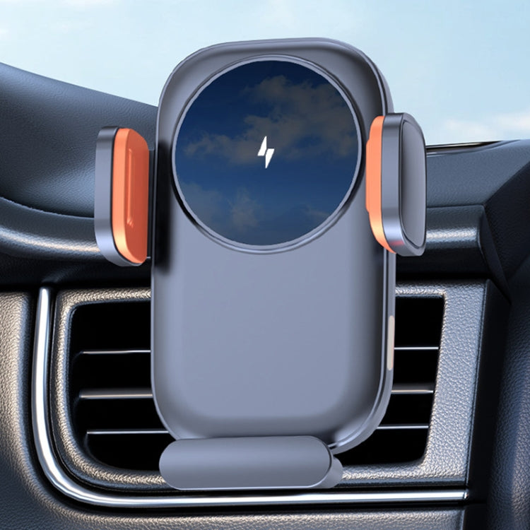 Car Wireless Charging Outlet Navigation Mobile Phone Holder - Single Hook Type