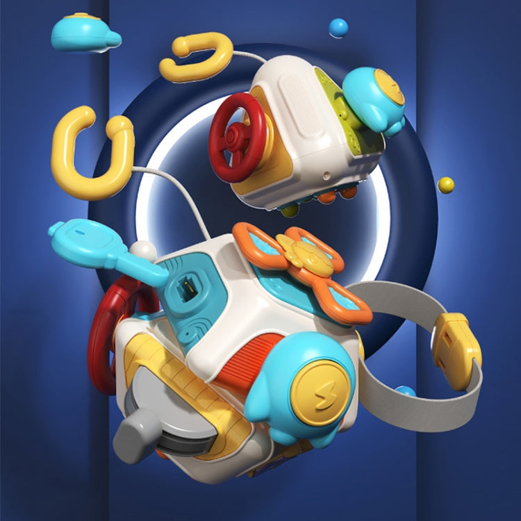 Baby Busy Box Hand Grabbing Ball Puzzle Cubic Space Spinning Fun Children Early Learning Toys, Style: Upgrade 10 Sides