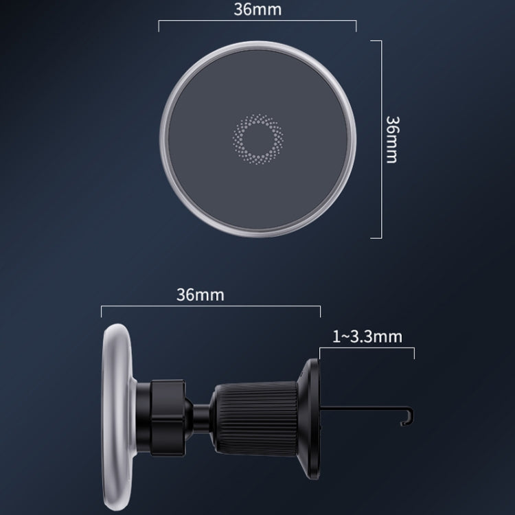 Car Wireless Magnetic Atmosphere Light Mobile Phone Holder - W17