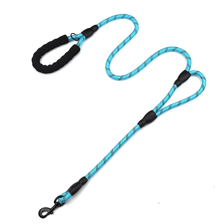 Double Handle Dog Leash Nylon Reflective Rope for Control Safety Training, Size: 150 x 1.2cm
