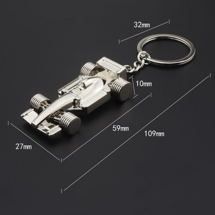F1 Racing Car Keychain Portable Bag Decoration Pendant, Style: X-035 Hollow