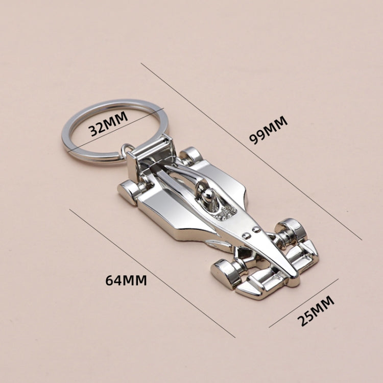 F1 Racing Car Keychain Portable Bag Decoration Pendant, Style: X-034 Half Wheel Solid