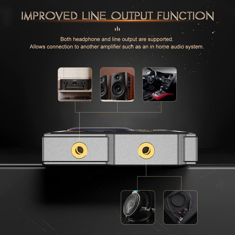 2.4 Inch HIFI Bluetooth Music Player DSD256 Mastering Sound Quality Walkman, Memory: 16GB+8GB