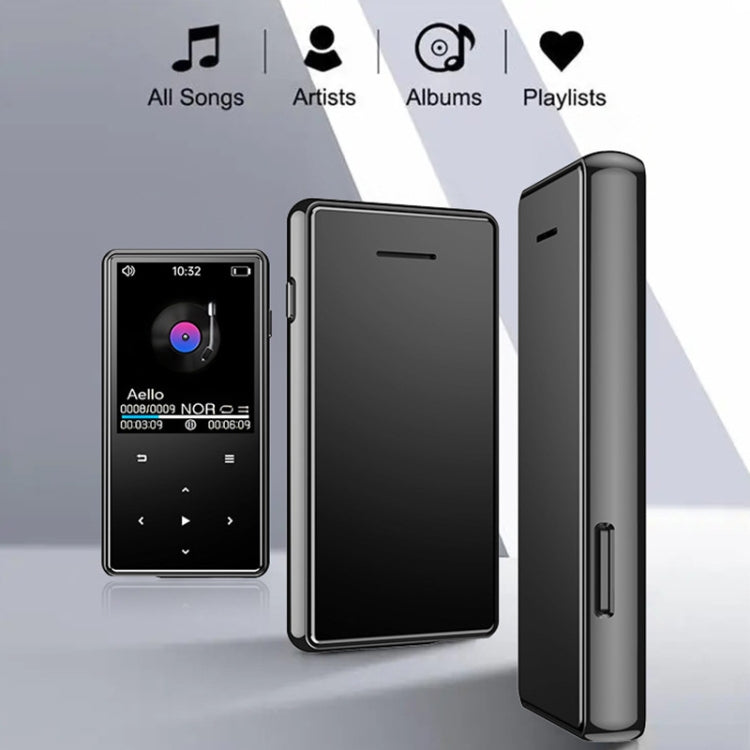 Bluetooth MP3/MP4 Music Player Portable Walkman, Memory: 8GB - Black