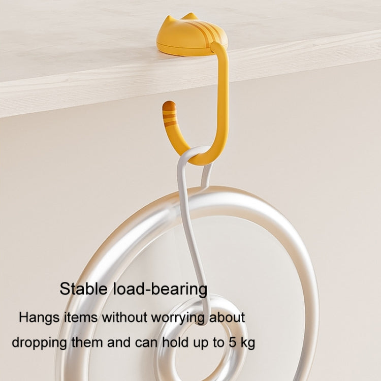 Removable Deskside Hanger Hook No-Punch Student Schoolbag Hook