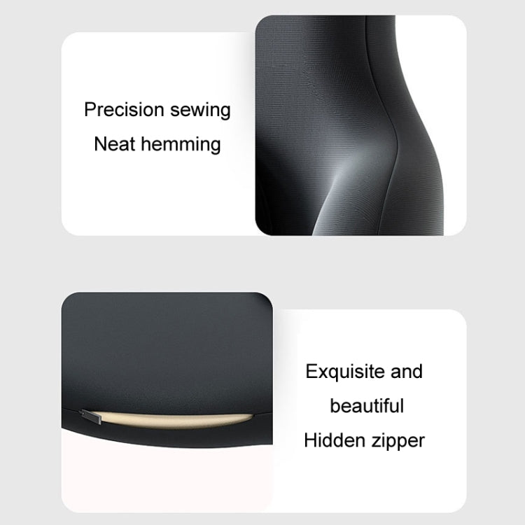 Multifunctional Car Memory Foam Adjustable Lumbar Support, Color: Classic Black