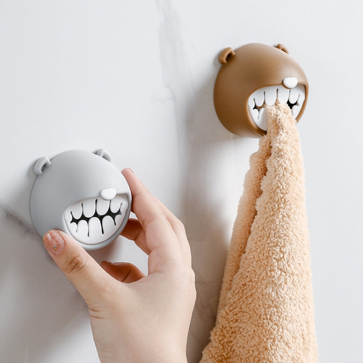 Bear Towel Holder Bathroom Towel Hooks Kitchen Rag Stopper Washcloth Dishcloth Storage