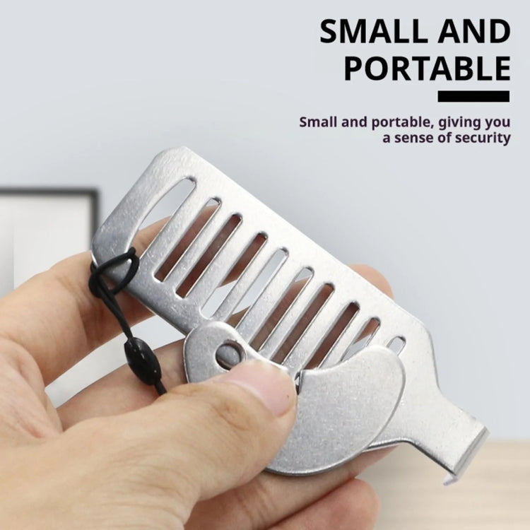 Female Self-defense Anti-theft Home Hotel Anti-lock Door Blocker - Stainless Steel