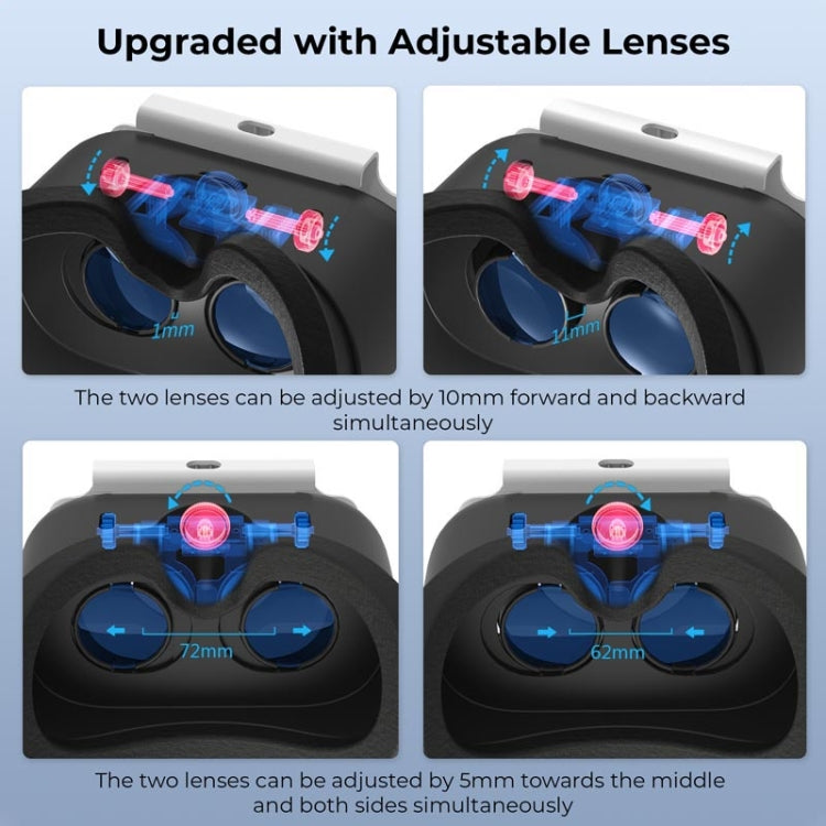 Compatible With Switch / Switch OLED Display Game Console HD 3D VR Glasses Headband Adjustment Accessories