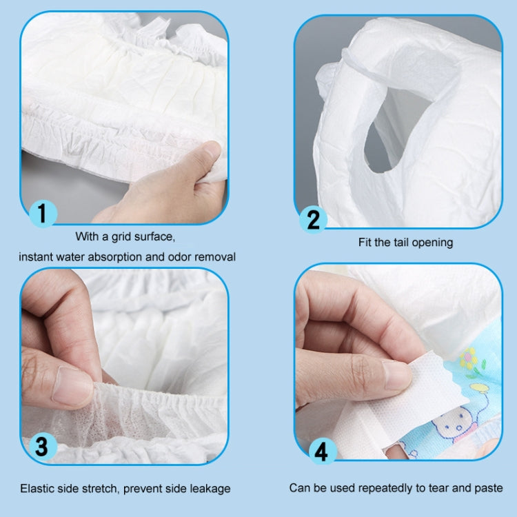 SHUERMEI Disposable Pet Diapers Menstrual Pants, Size: Female L 10pcs /Pack