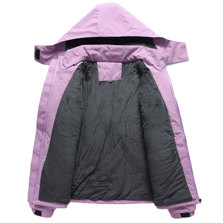 Women Winter Fleece Windproof Warm Jacket Outdoor Waterproof Breathable Mountaineering Clothing, Size: XXXL