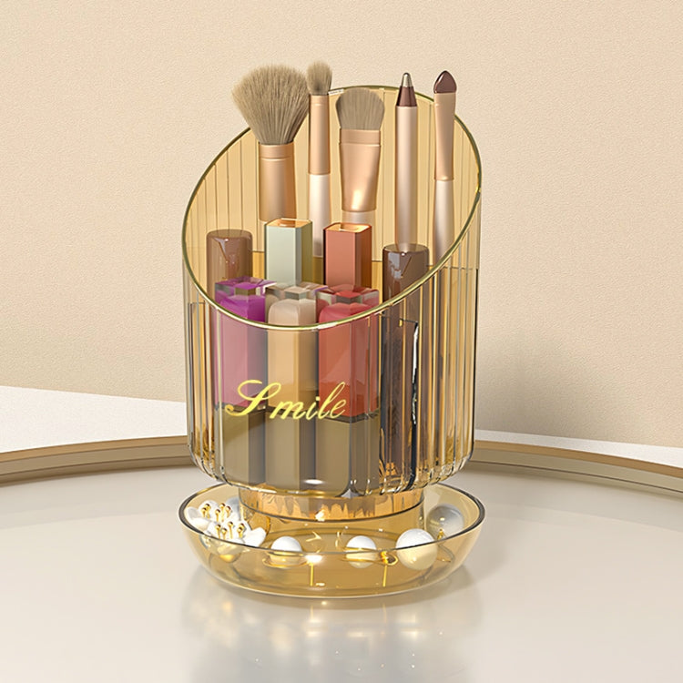 Large Capacity Rotating Makeup Brush Holder Cosmetic Organizer Lipstick Eyebrow Pencil Holder
