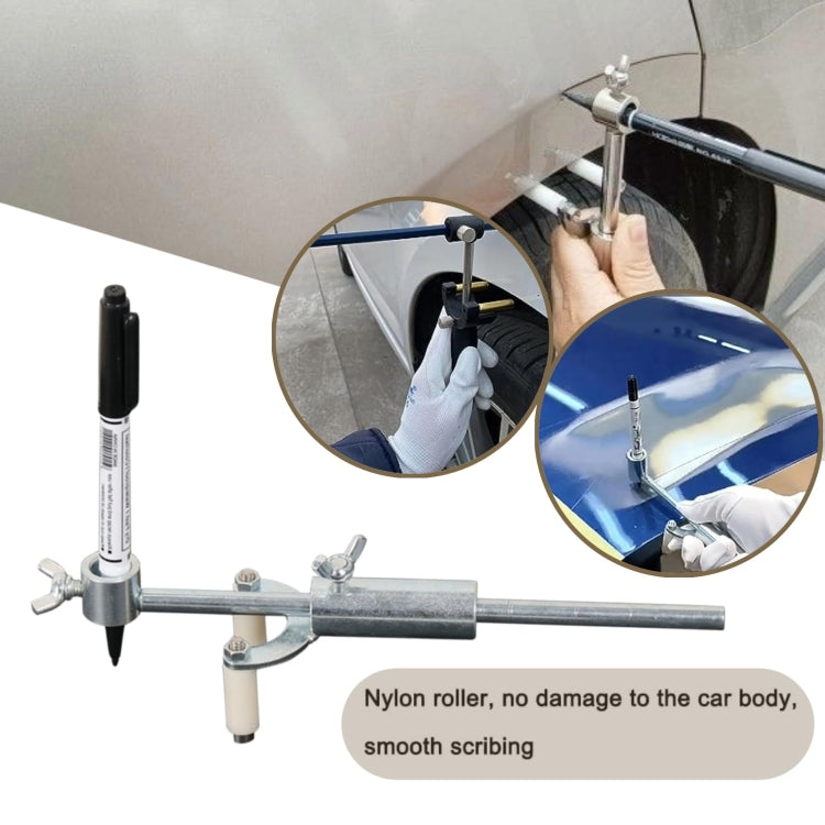 Automotive Sheet Metal Dent Repair Tool Paint Parallel Marking Tool - With Pen