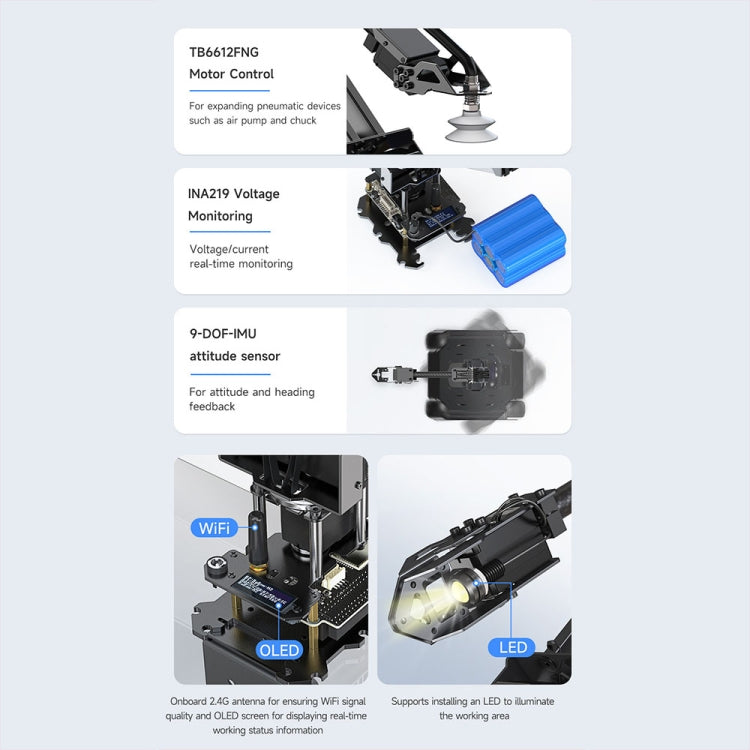 Waveshare 25118 RoArm-M2-S Desktop Robotic Arm Kit, Based On ESP32, 4-DOF