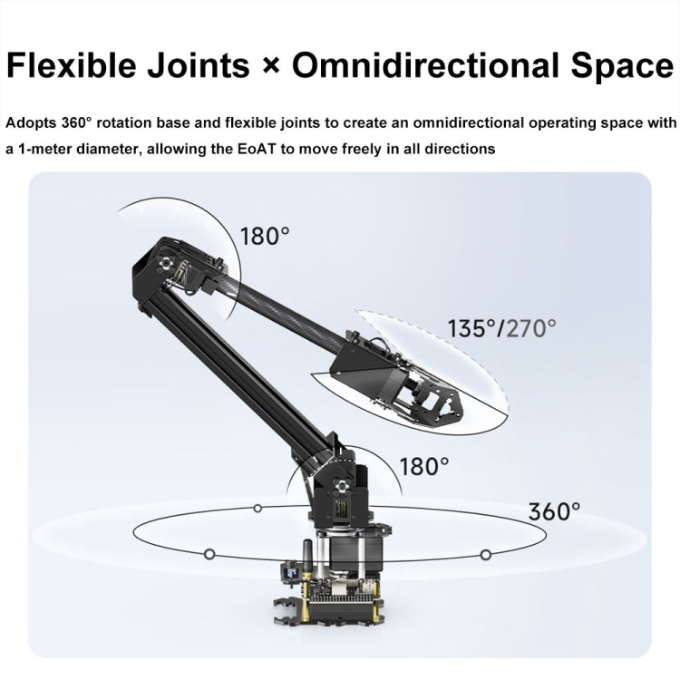 Waveshare 25118 RoArm-M2-S Desktop Robotic Arm Kit, Based On ESP32, 4-DOF