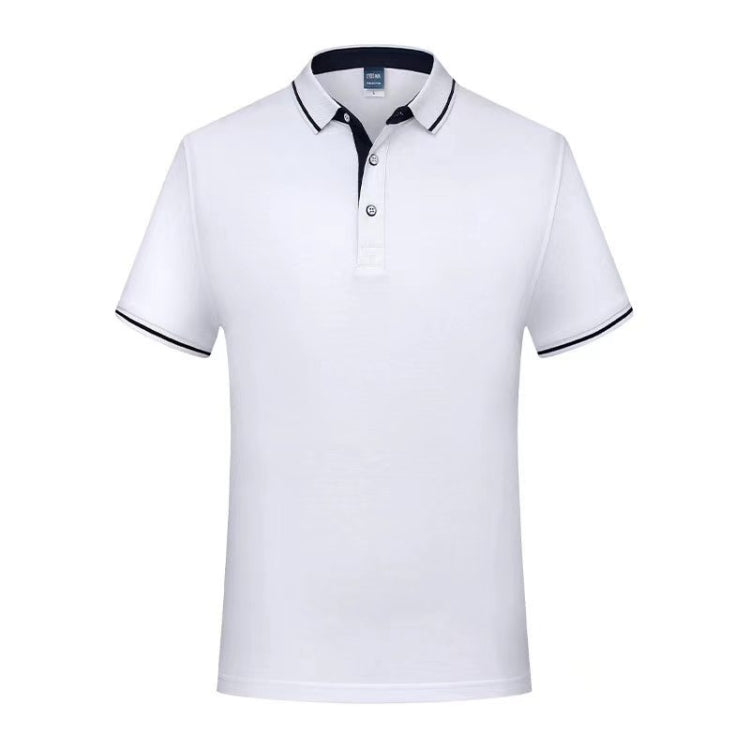 Thin Lapel Short-Sleeved POLO Shirts Group Workwear Advertising Shirts, Size: S