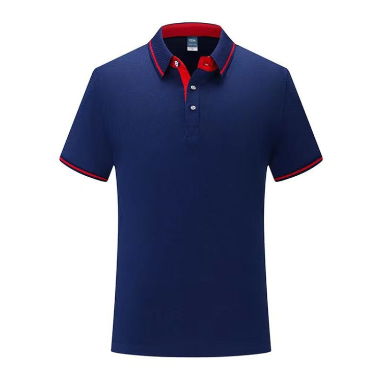Thin Lapel Short-Sleeved POLO Shirts Group Workwear Advertising Shirts, Size: S