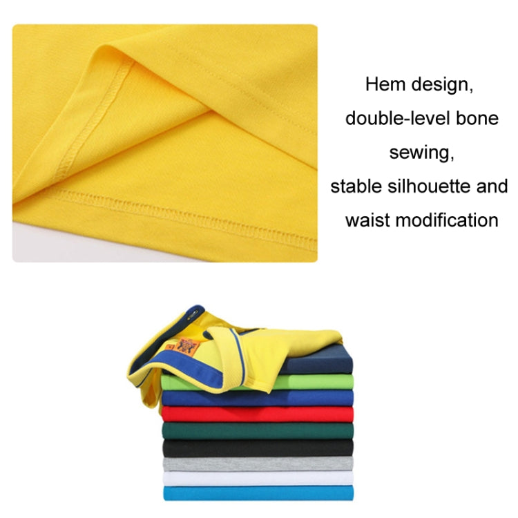 Thin Lapel Short-Sleeved POLO Shirts Group Workwear Advertising Shirts, Size: L