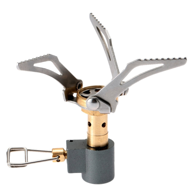 Mini Outdoor Camping Stove Folding Oven Survival Gear Portable Picnic Cooking Gas Stove - Silver