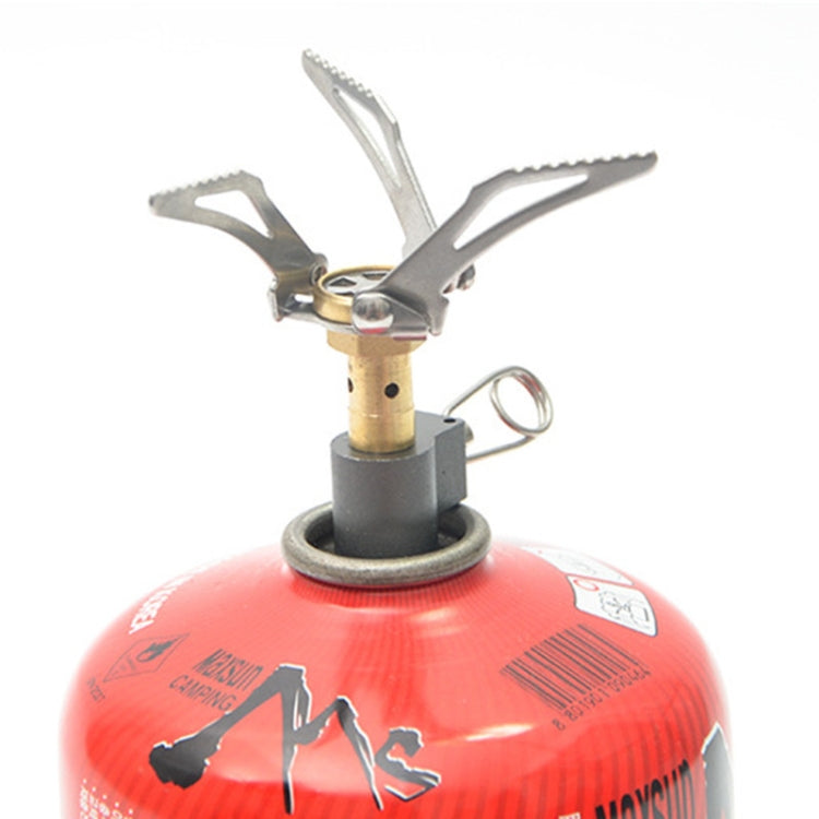 Mini Outdoor Camping Stove Folding Oven Survival Gear Portable Picnic Cooking Gas Stove - Silver