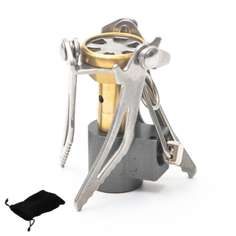 Mini Outdoor Camping Stove Folding Oven Survival Gear Portable Picnic Cooking Gas Stove - Silver