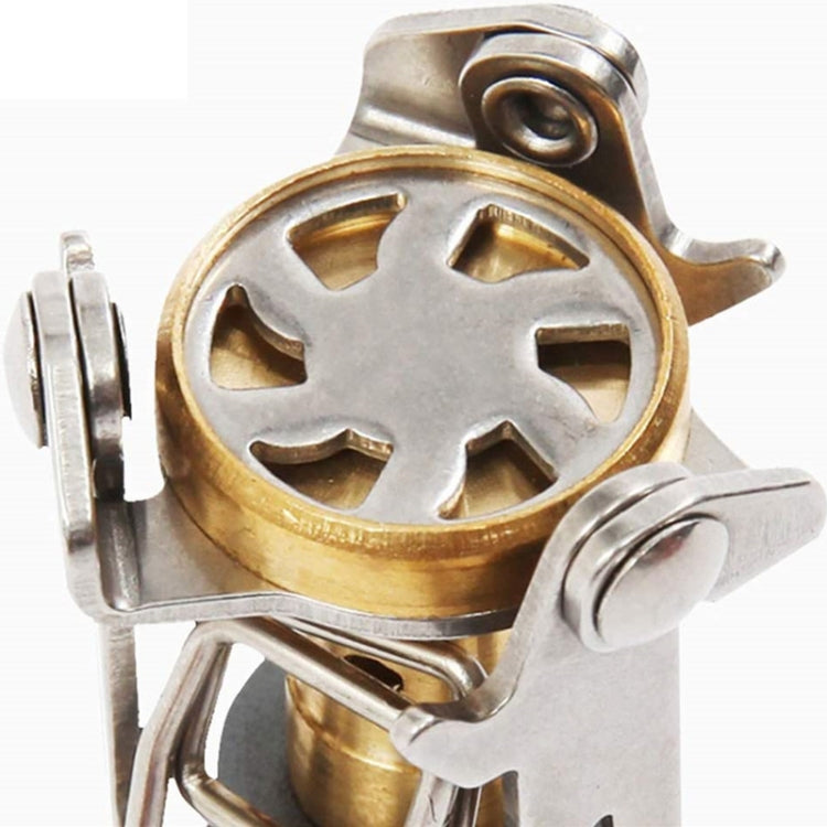 Mini Outdoor Camping Stove Folding Oven Survival Gear Portable Picnic Cooking Gas Stove - Silver