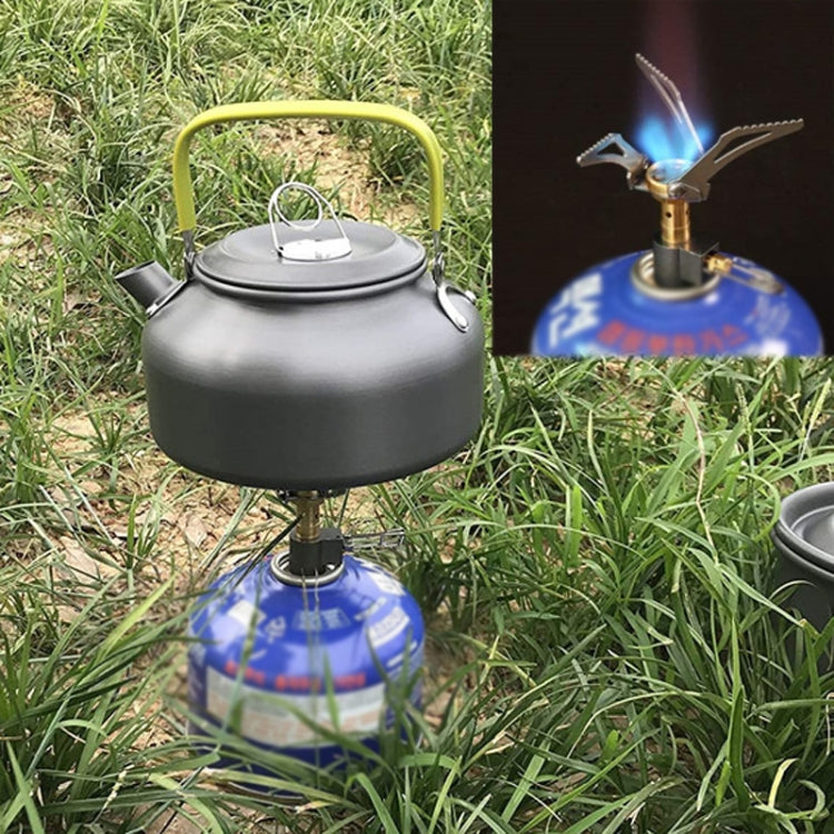Mini Outdoor Camping Stove Folding Oven Survival Gear Portable Picnic Cooking Gas Stove - Silver