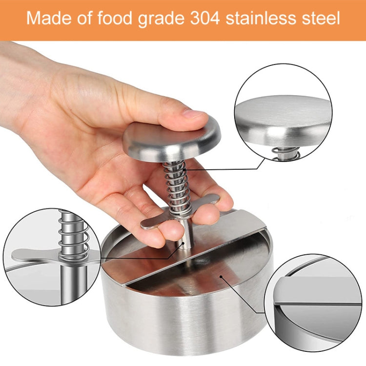 14cm Large 304 Stainless Steel Burger Press Kitchen Meatloaf Mold