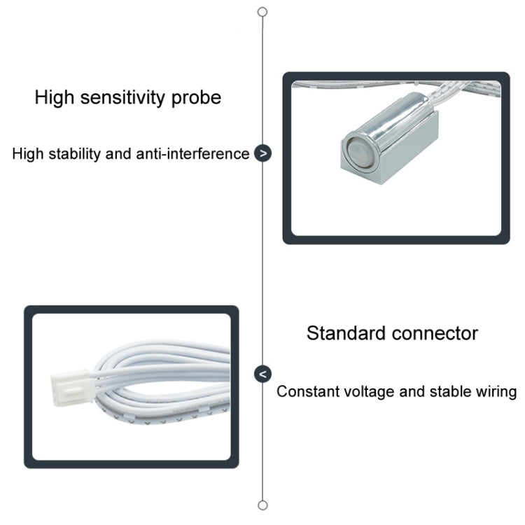 Closet Cabinet Integrated Centralized Control Human Sensor Switch - White