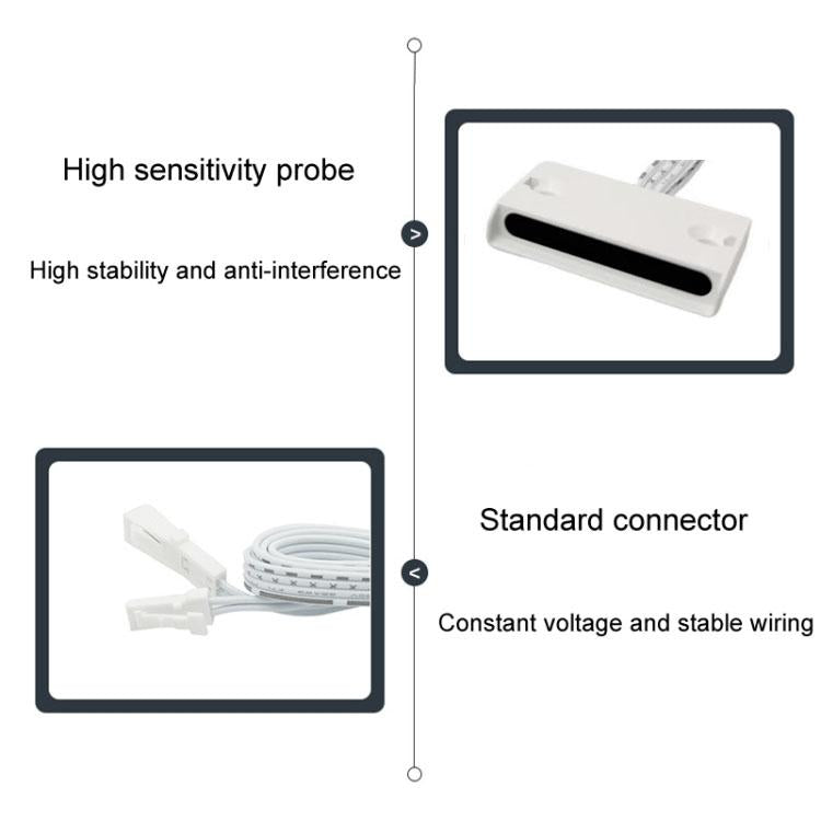 Cabinet External Integration Double Door Control Square Sensor Switch, Style: Centralized Control