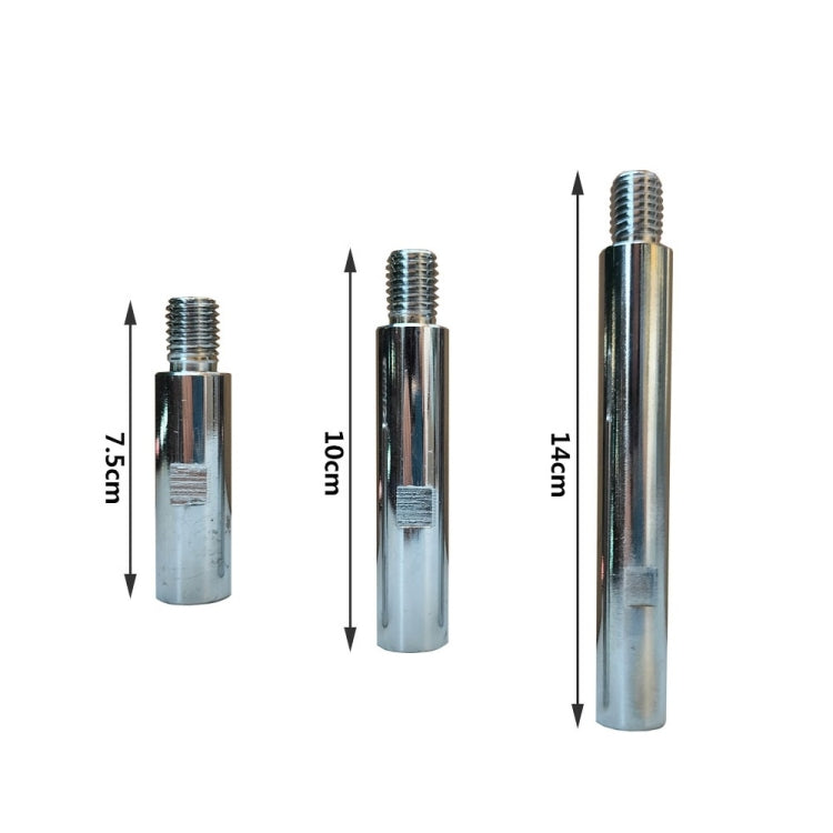 M14 Wire Polisher Extension Rod Conversion Concentric Shaft Set - Extension Rod + 1/2/3 Inch Plate